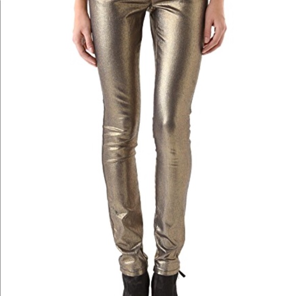 Alice & Olivia metallic jeans - Picture 3 of 5